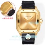 THB Swiss Copy Cartier Santos de Cartier Yellow Gold Dial Automatic Watch 